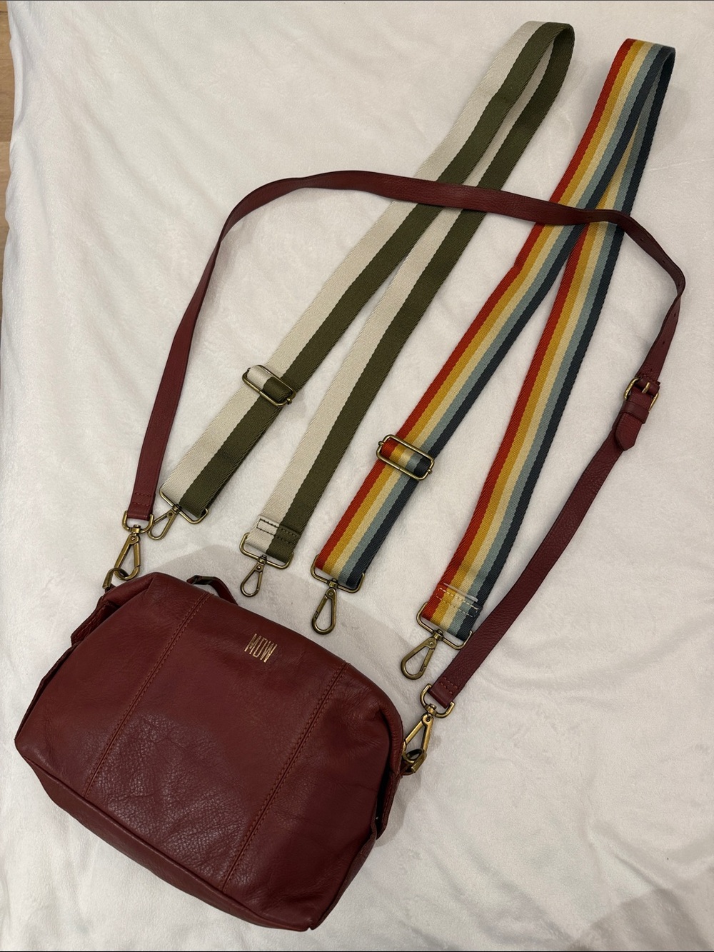 Madewell “MDW” Monogram special edition leather crossbody with 3 straps!